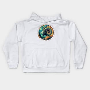 ZODIAC Aries - Astrological ARIRS - ARIRS - ZODIAC sign - Van Gogh style - 10 Kids Hoodie